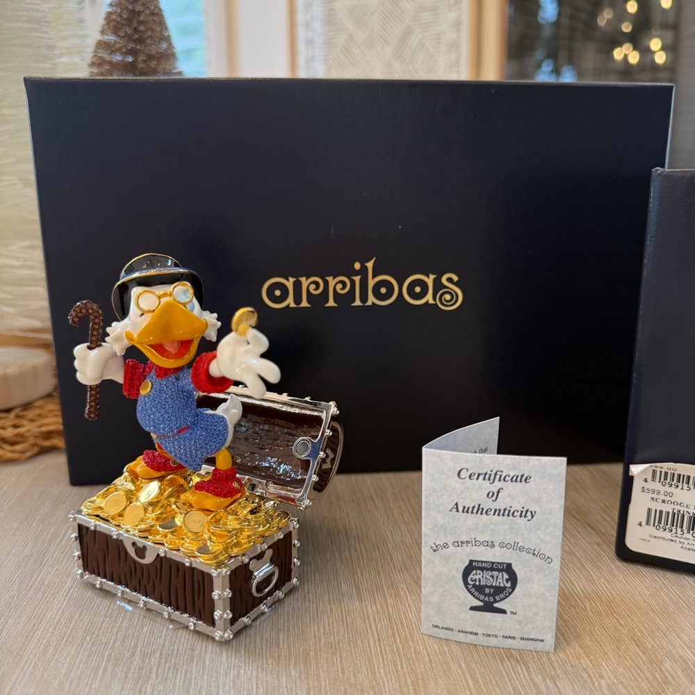 Disney Arribas Brothers Swarovski Crystal Scrooge McDuck Limited Edition